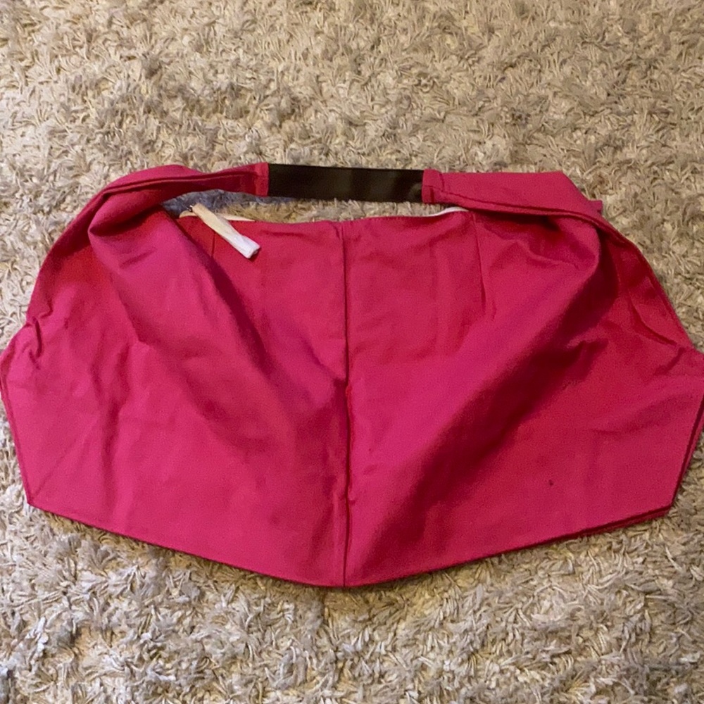 Extra Large Pink Duffel w/ Stripes Inside